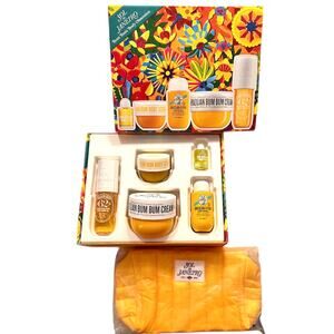 SOL DE JANEIRO NEW Brazilian Bum Bum Boxed 5 PC Set + Makeup Cosmetic Travel Bag